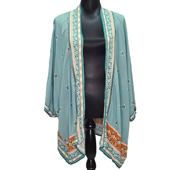 Matilda Jane Tops - Matilda Jane Blue Kimono Size XL